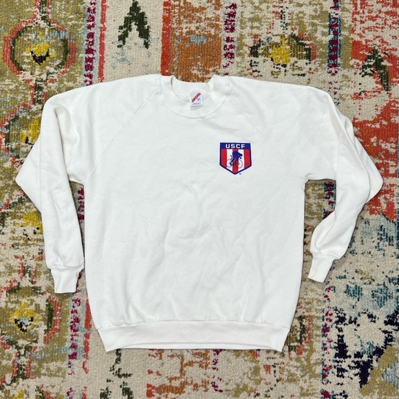 Vintage 1980s USCF Bicycling Cycling Bike 80s Crewneck Sweatshirt - Picture 1 of 6